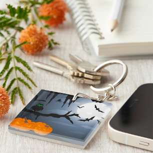 Porte-clefs Chauve-Chouette D'Halloween