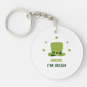 PORTE-CLEFS "CHEERS I'M IRISH" PORTE - CLÉ ACRYLIQUE. PORTE-CL