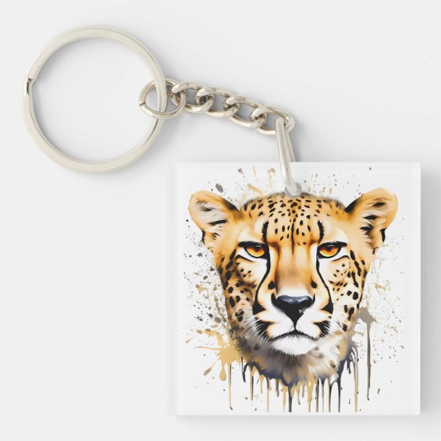 Porte-clefs Cheetah Portrait (Devant)