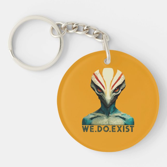 Porte-clefs Chef Alien - Nous existons (Devant)