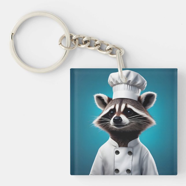 Porte-clefs Chef Raccoon (Devant)