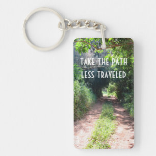 Porte-clefs Chemin de saleté à travers les arbres