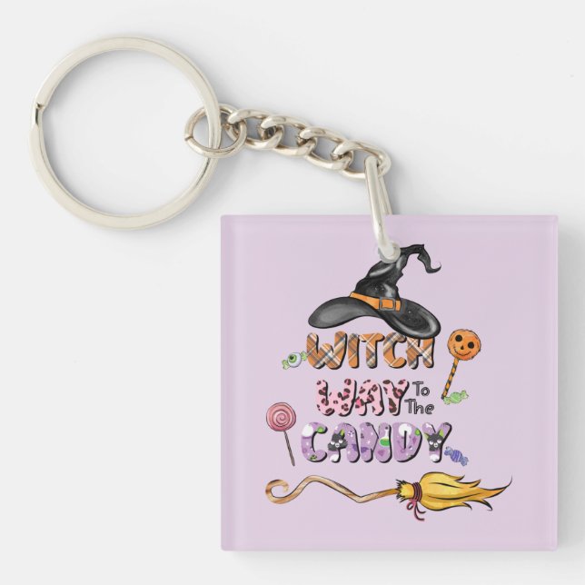 Porte-clefs Chemin de sorcière vers le bonbon (Devant)