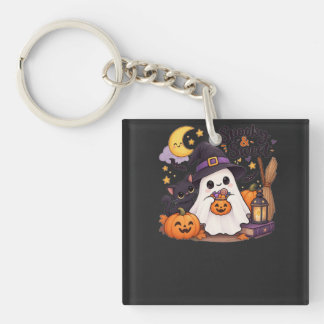 Porte-clefs Chemise de Halloween fantôme effrayant et doux