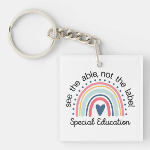 Porte-clefs Chemise de l'enseignant de l'éducation spéciale, E