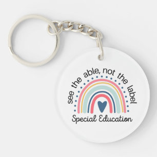 Porte-clefs Chemise de l'enseignant de l'éducation spéciale, E
