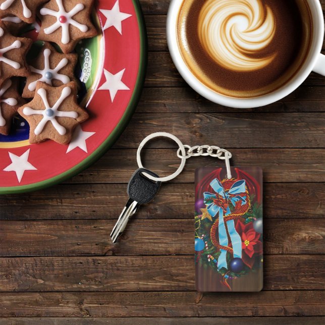 Porte-clefs Chemise de Noël Red Dragon (Créateur téléchargé)
