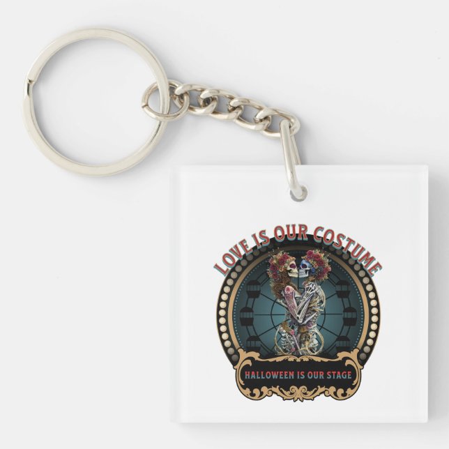 Porte-clefs Chemise Halloween | Dancing Skeleton Tee | Publici (Devant)