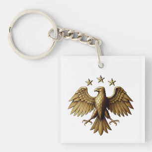 Porte-clefs Chemise Syrienne Moderne à Emblème d'Aigle d'Ident