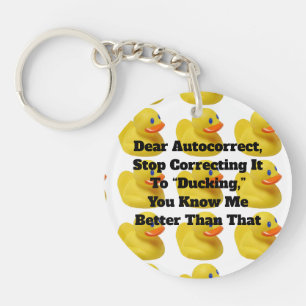 Porte-clefs Cher Porte - clé Acrylique Autocorrect