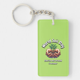 Porte-clefs Cherchez Notre Terrain. Journée mondiale des sols