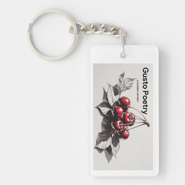 Porte-clefs Cherries Gusto Poésie (Devant)