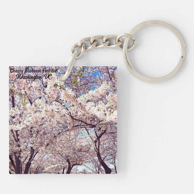 Porte-clefs Cherry Blossom Festival Washington D.C. Souvenir (Dos)