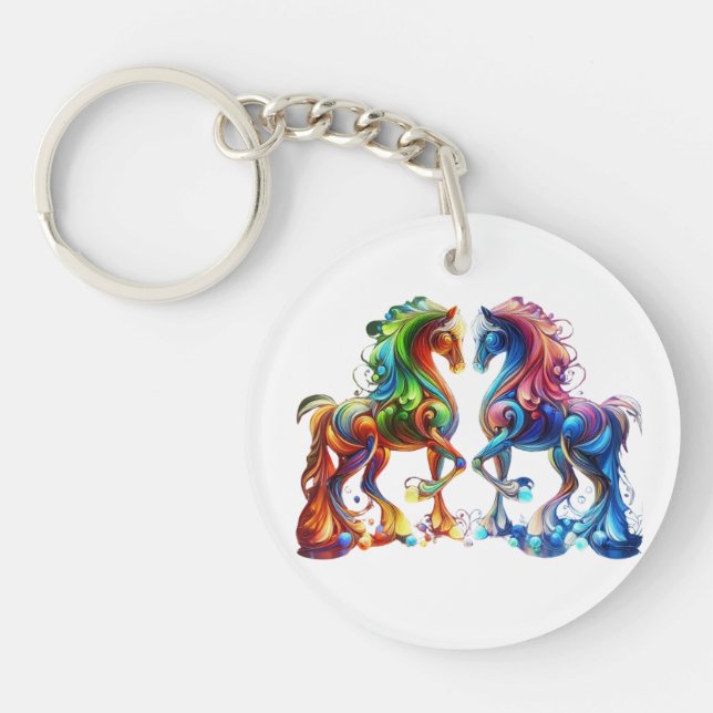 Porte-clefs Cheval adorable (Devant)