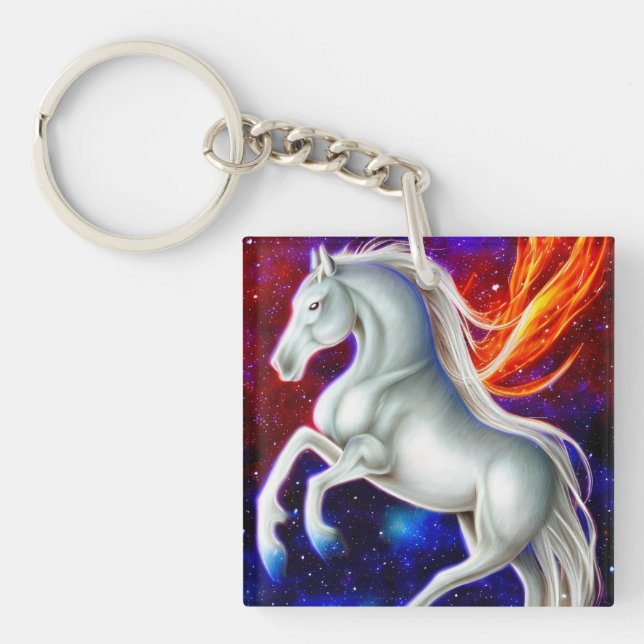 Porte-clefs Cheval cosmique (Devant)