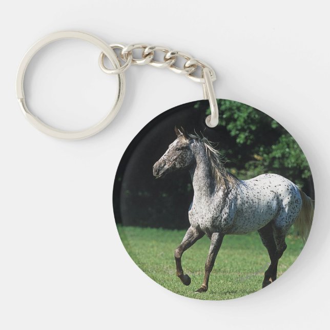 Porte-clefs Cheval d'Appaloosa courant 2 (Devant)