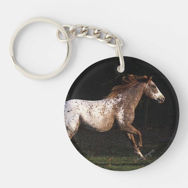 Porte-clefs Cheval d'Appaloosa courant 4 (Devant)