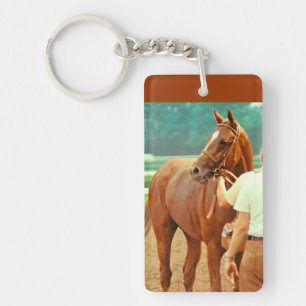Porte-clefs Cheval de course affirmé 1978 de pur sang