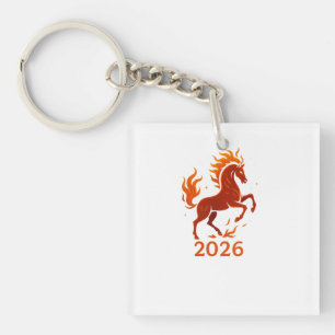 Porte-clefs Cheval de feu 2026