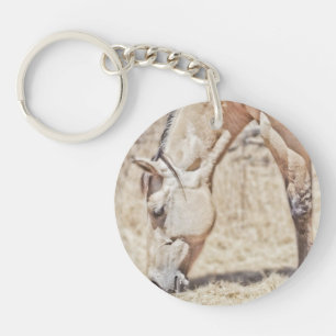 Porte-clefs Cheval Dun - Cercle (à un côté)