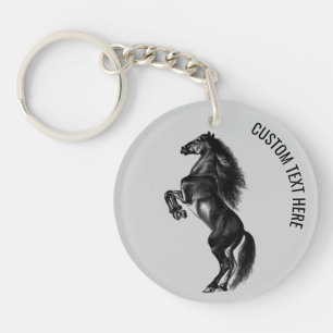 Porte-clefs Cheval Porte - clé avec texte personnalisé