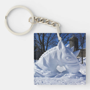 Porte-clefs Cheval Snow Sculpture, Québec, Canada
