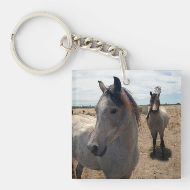 Porte-clefs Chevaux Arabes, (Devant)