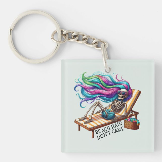 Porte-clefs Cheveux de plage - Squelette (Devant)