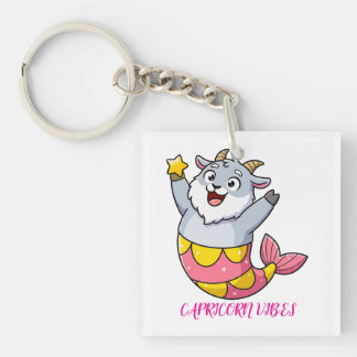 Porte-clefs Chèvre Mermaid Capricorne Mignonne Personnage du Z