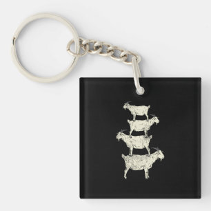 Porte-clefs Chèvre Retro