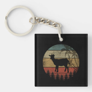 PORTE-CLEFS CHÈVRE RÉTRO VINTAGE