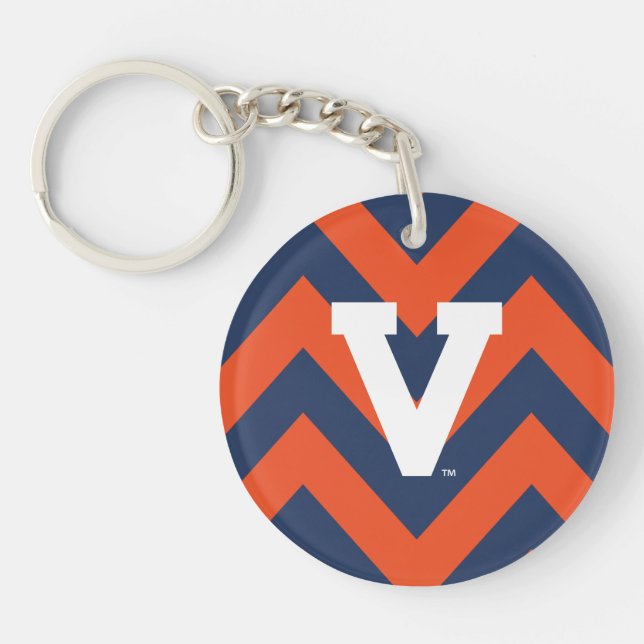 Porte-clefs Chevron Cavaliers de Virginie (Devant)
