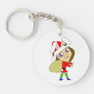 Porte-clefs chibi bunnygirl  