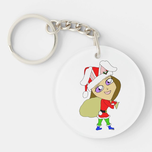 Porte-clefs chibi bunnygirl (Devant)