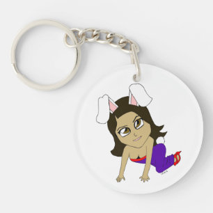 Porte-clefs chibi bunnygirl
