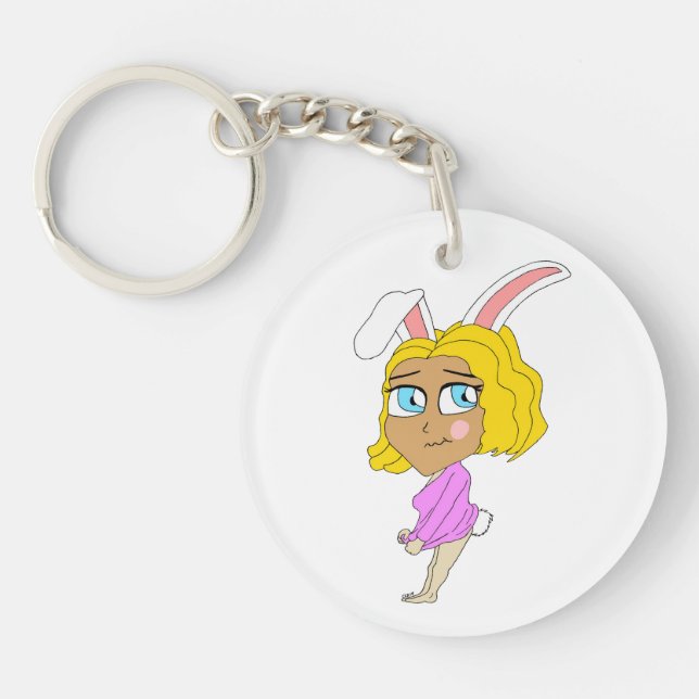 Porte-clefs chibi bunnygirl (Devant)