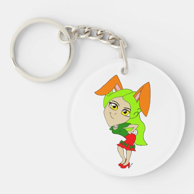 Porte-clefs chibi bunnygirl (Devant)