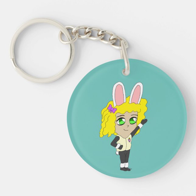 Porte-clefs chibi bunnygirl (Devant)