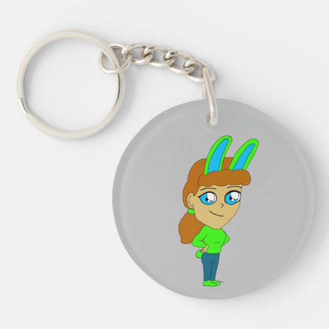 Porte-clefs chibi bunnygirl porte - clé (Devant)