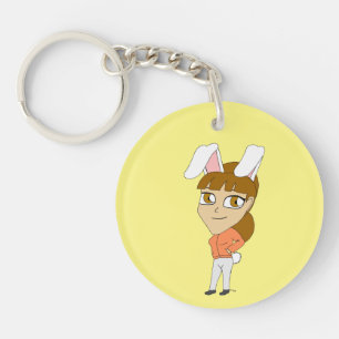 Porte-clefs chibi bunnygirl porte - clé