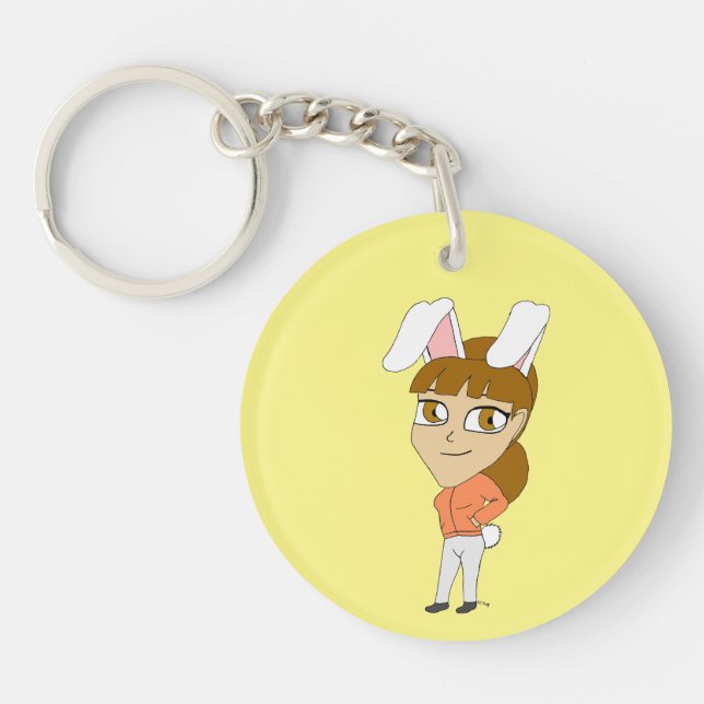 Porte-clefs chibi bunnygirl porte - clé (Devant)