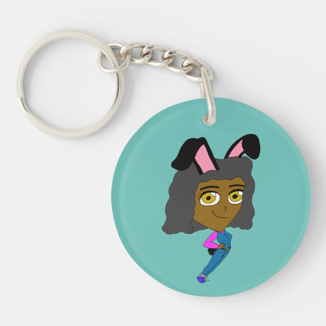 Porte-clefs chibi bunnygirl porte - clé (Devant)
