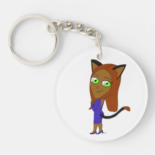 Porte-clefs chibi catgirl