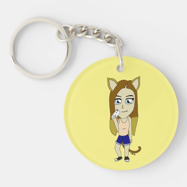 Porte-clefs Chibi Catgirl (Devant)
