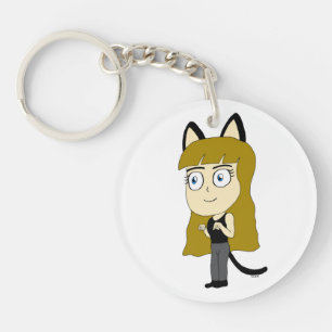 Porte-clefs chibi catgirl