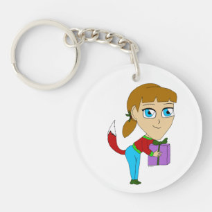 Porte-clefs chibi foxy fille