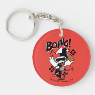 Porte-clefs Chibi Harley-Quinn-In-A-Box Avec Marteau