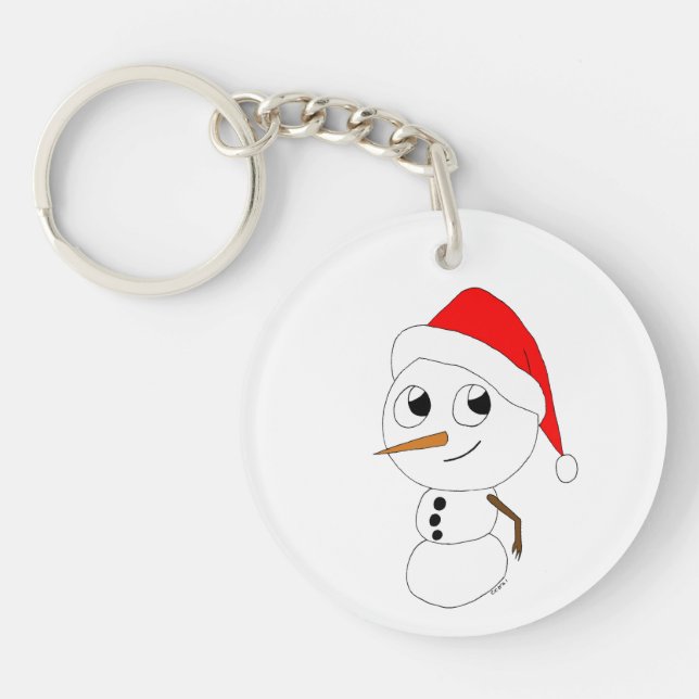 Porte-clefs chibi snowman (Devant)
