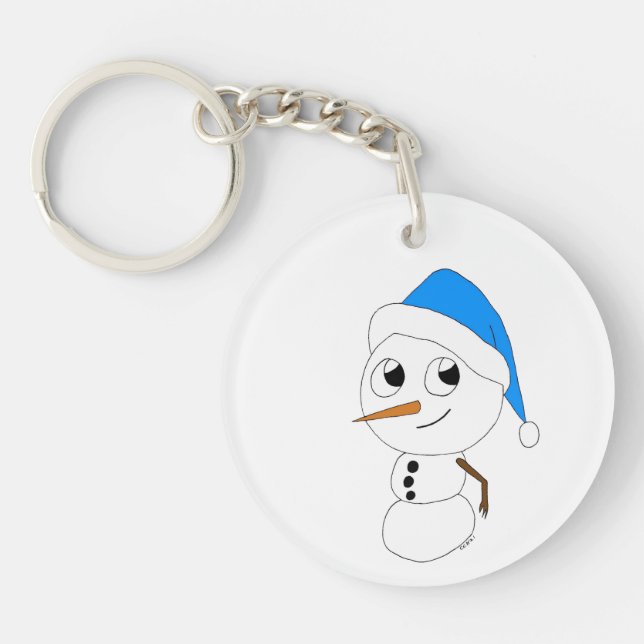 Porte-clefs chibi snowman (Devant)
