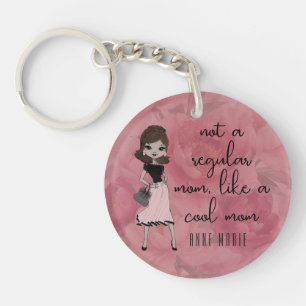 Porte-clefs Chic Fleurs Roses Fête Des Mères Mignonne ‘Maman C